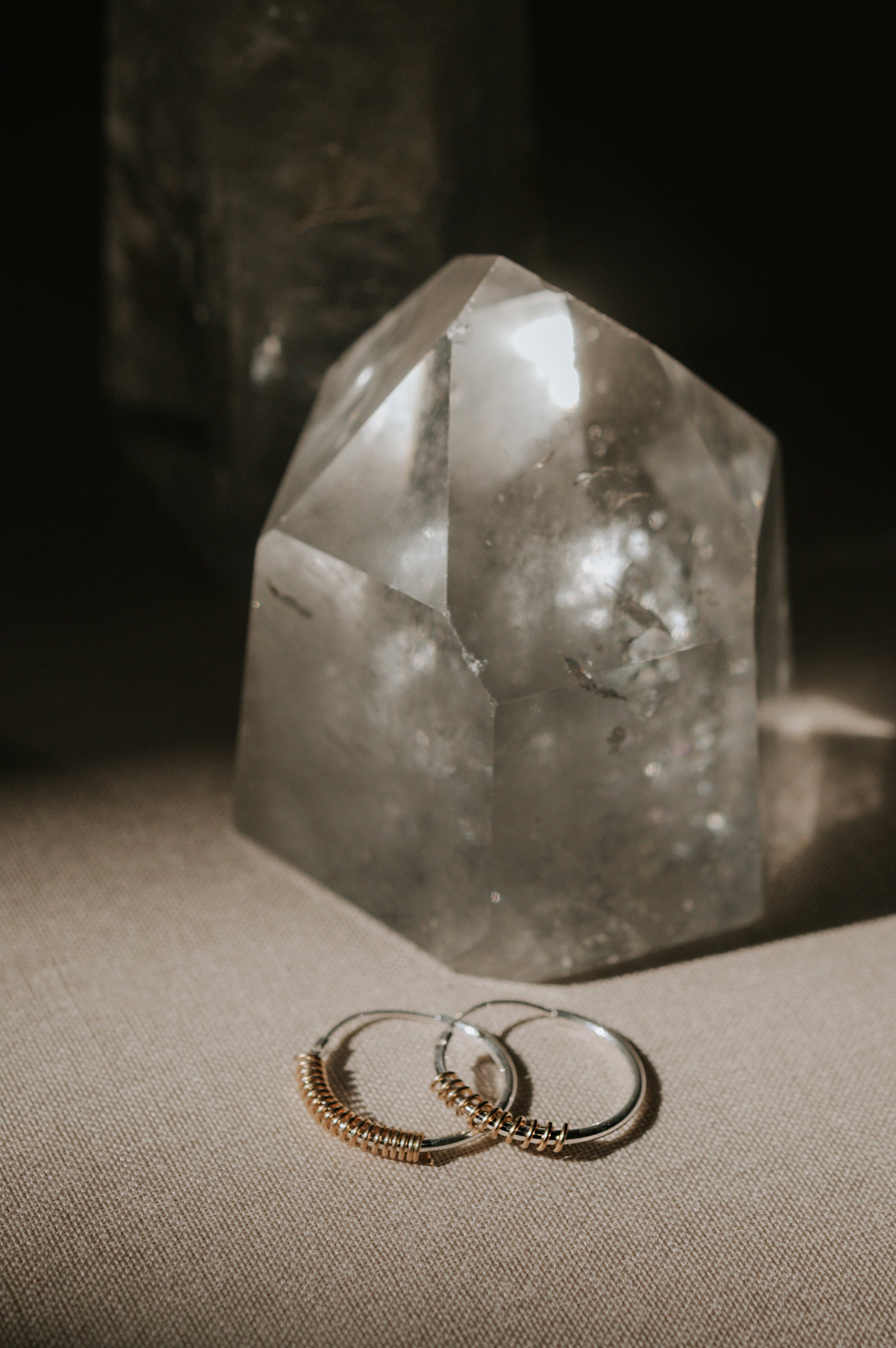 Pendientes Nómada en Plata y Baño en Oro 18k