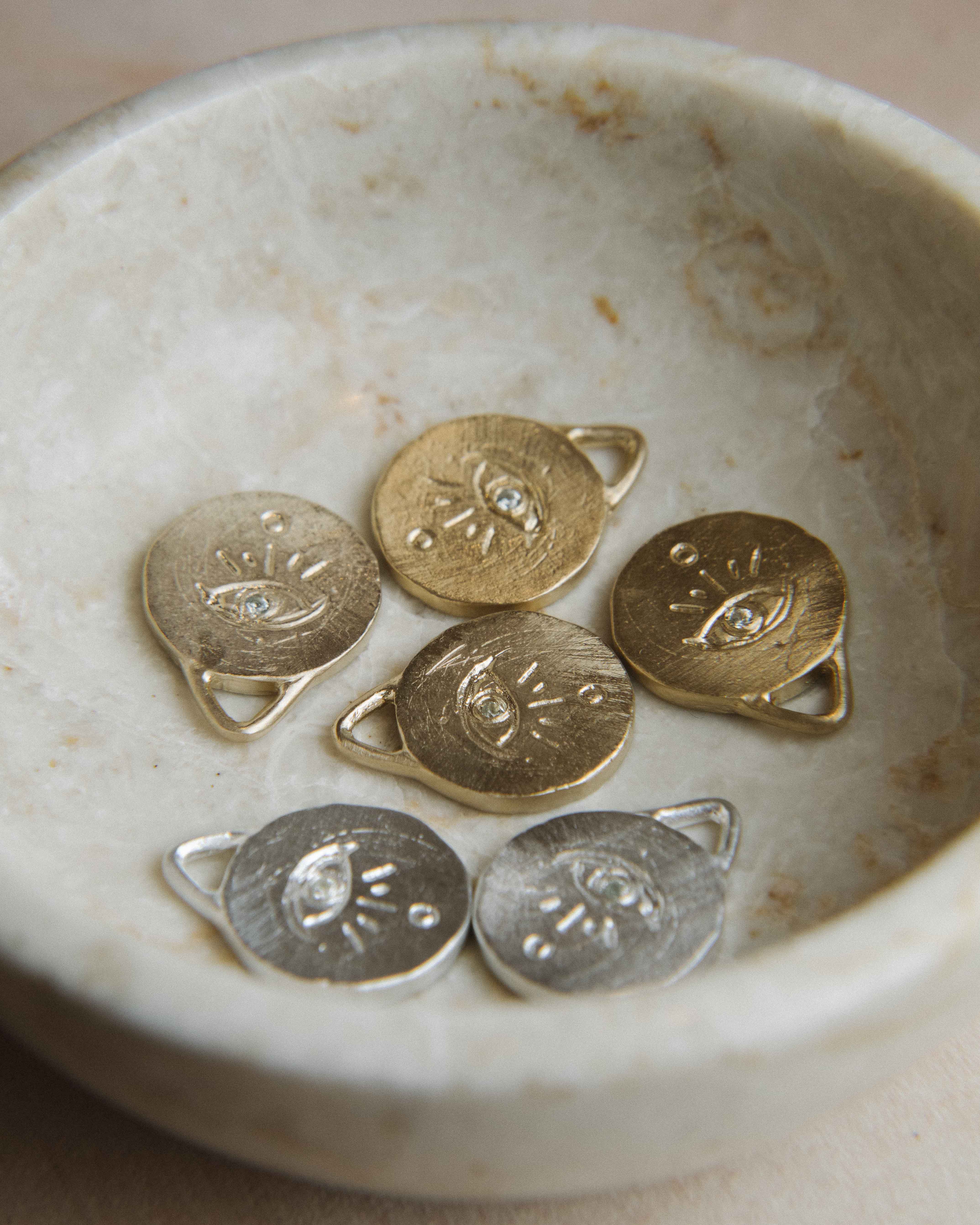 Juanita’s en plata bañada Oro 18k