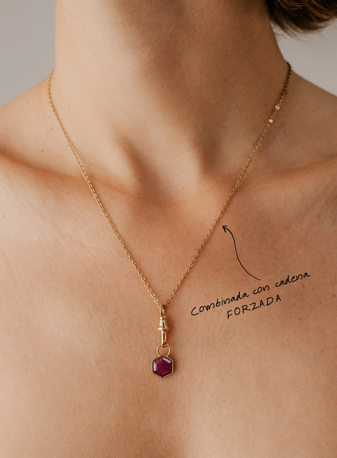TREASURE · Rubí Bañado en Oro 18k