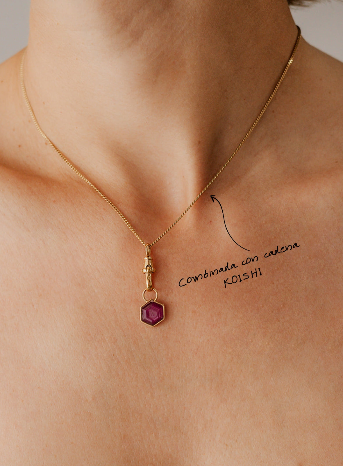 TREASURE · Rubí Bañado en Oro 18k