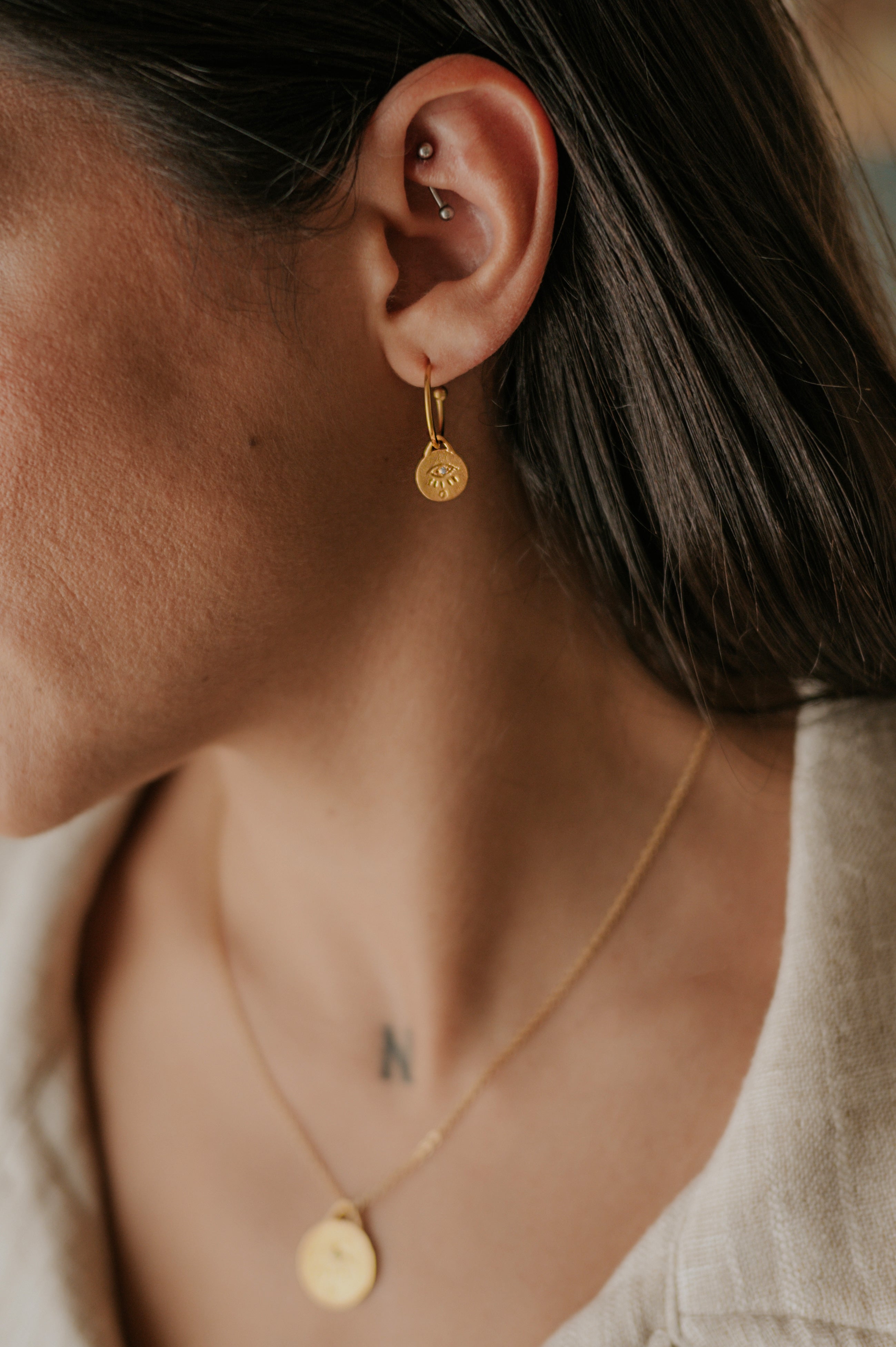 Pendientes Juanita’s Bañado en Oro 18k