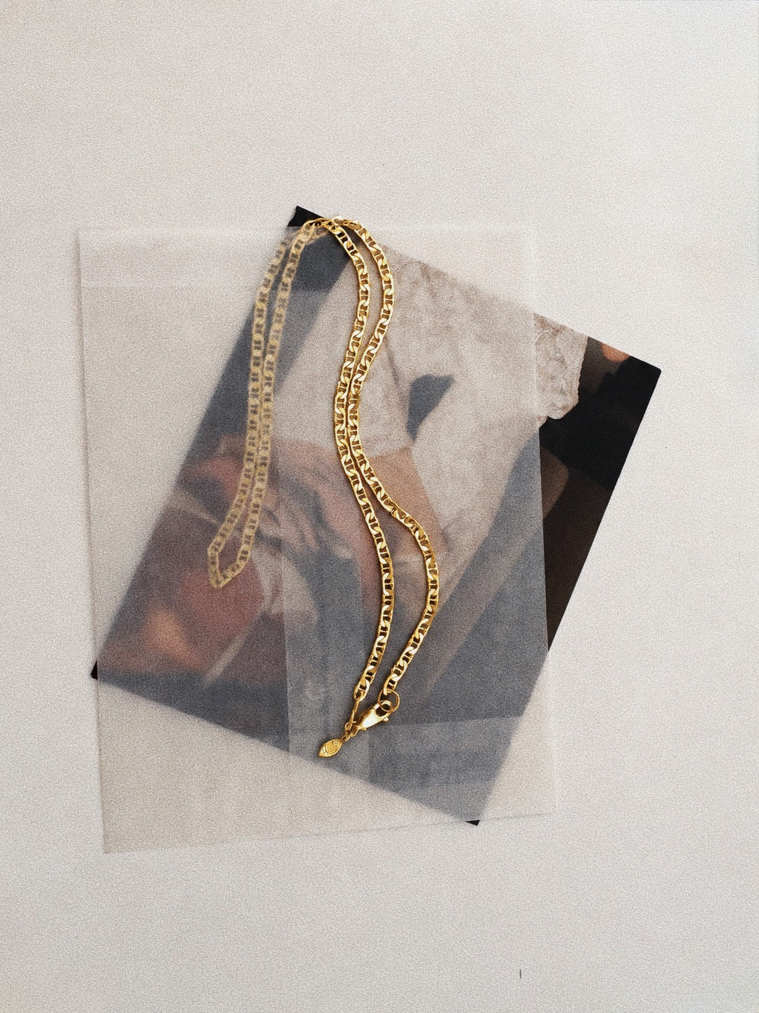 Cadena MARINA en Plata Bañada en Oro 18k