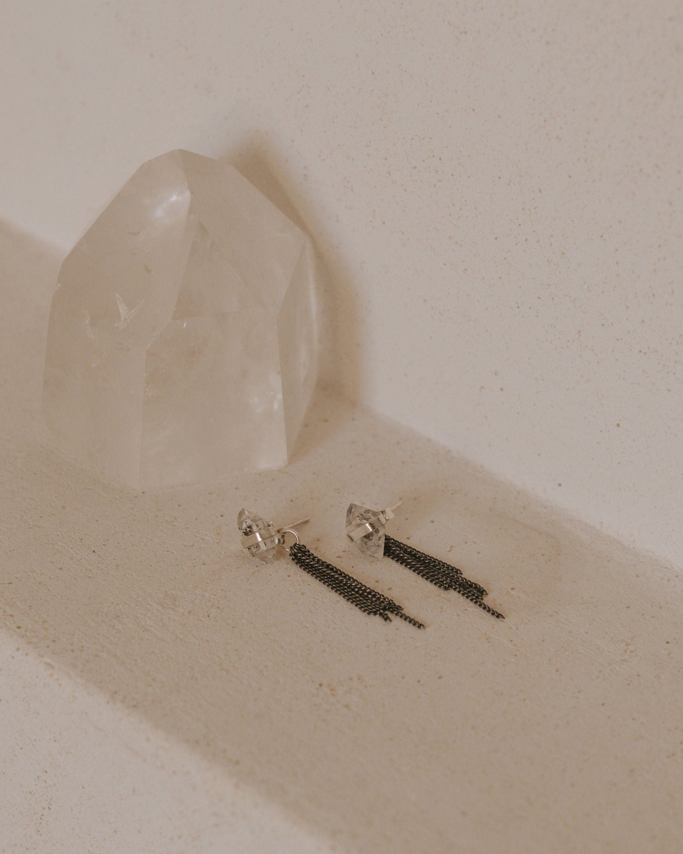 Pendientes Kimsa en Plata Reciclada