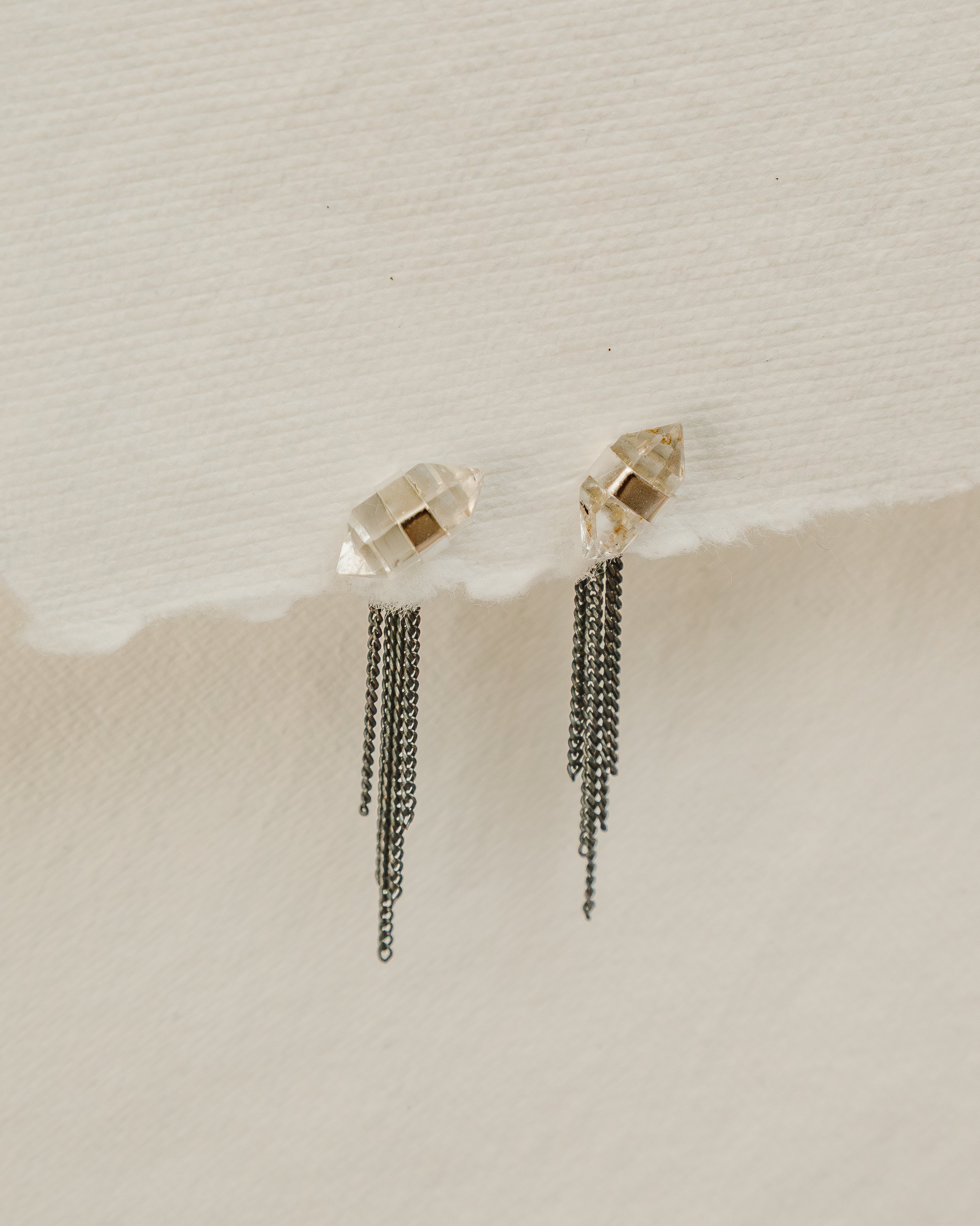 Pendientes Kimsa en Plata Reciclada