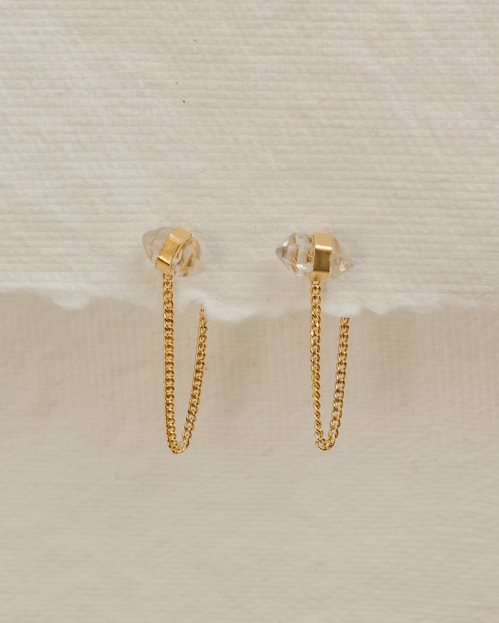 Pendientes Nexa Bañado en Oro