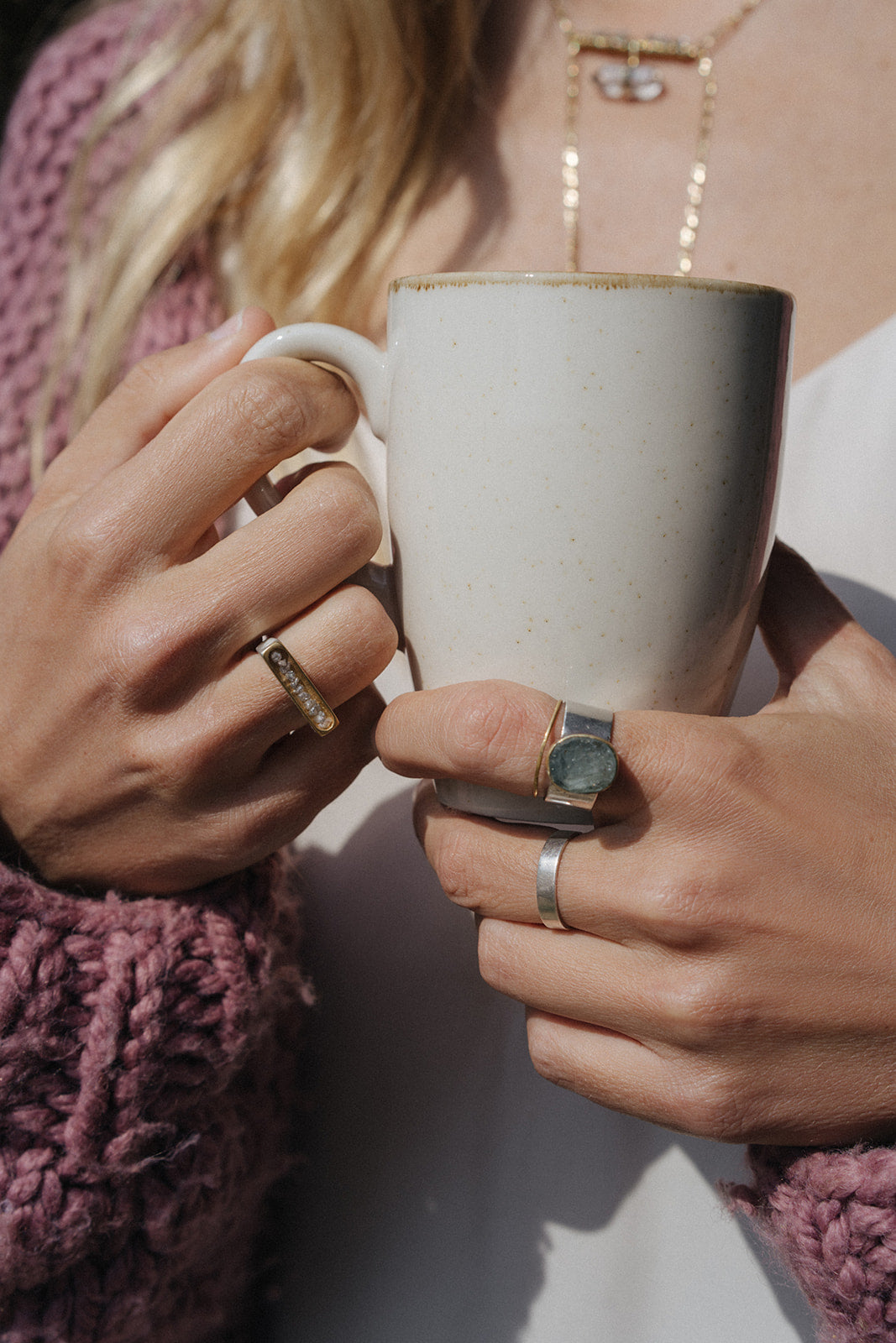 Anillo San Style con Aguamarina