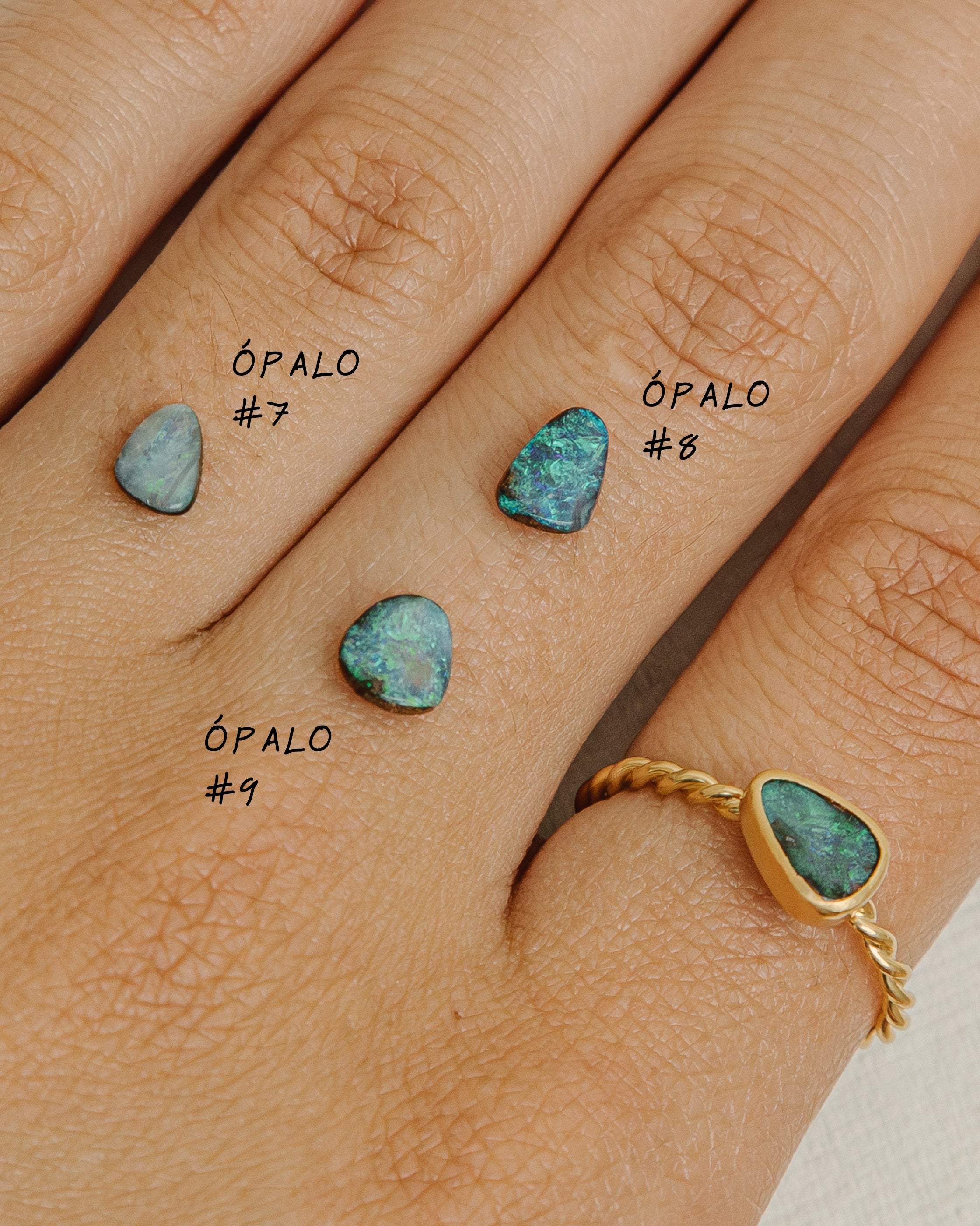 Gracia Ring · Braided Solitaire with Opal · Limited Edition