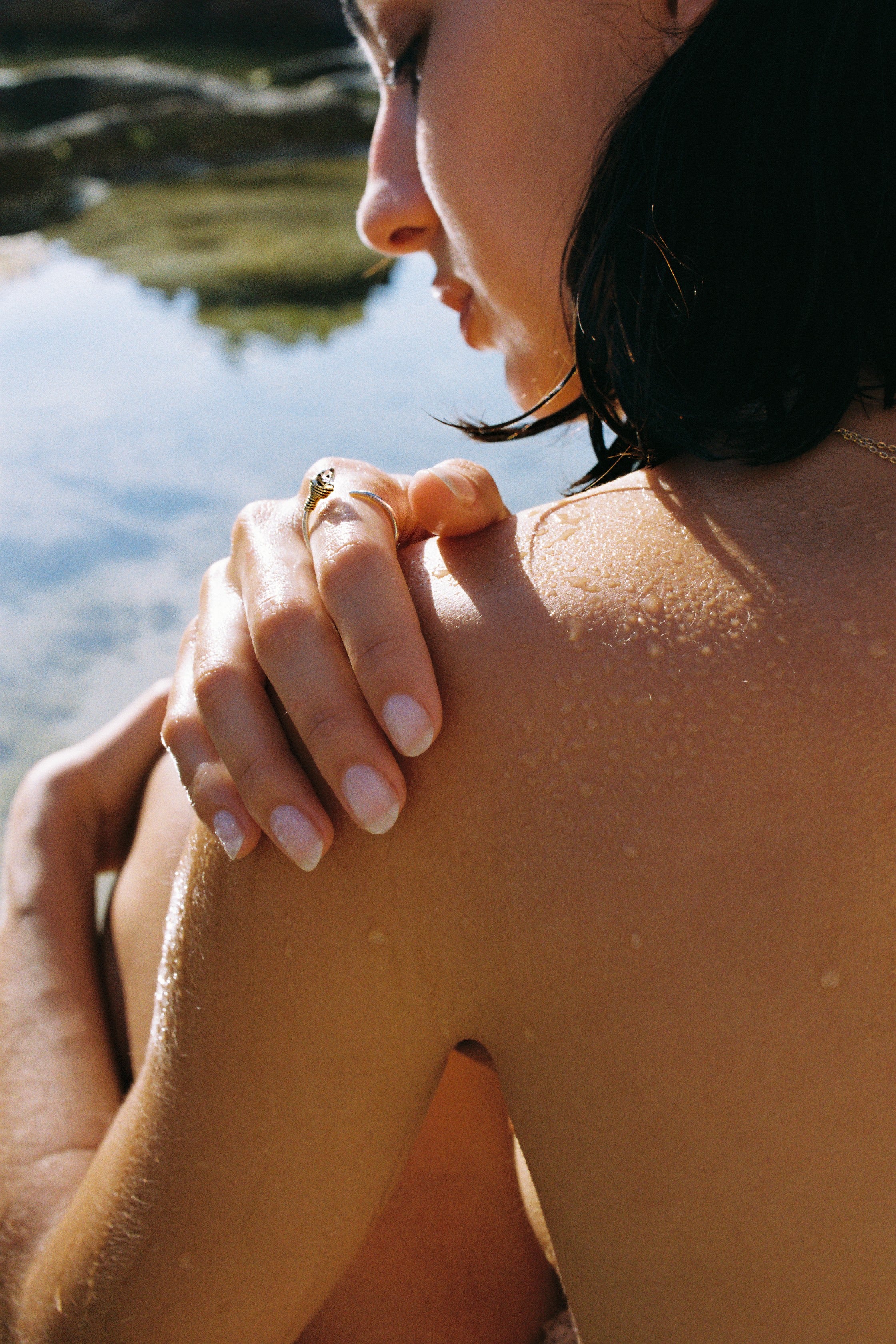 Athenea Ring in Recycled Silver and 18k Gold