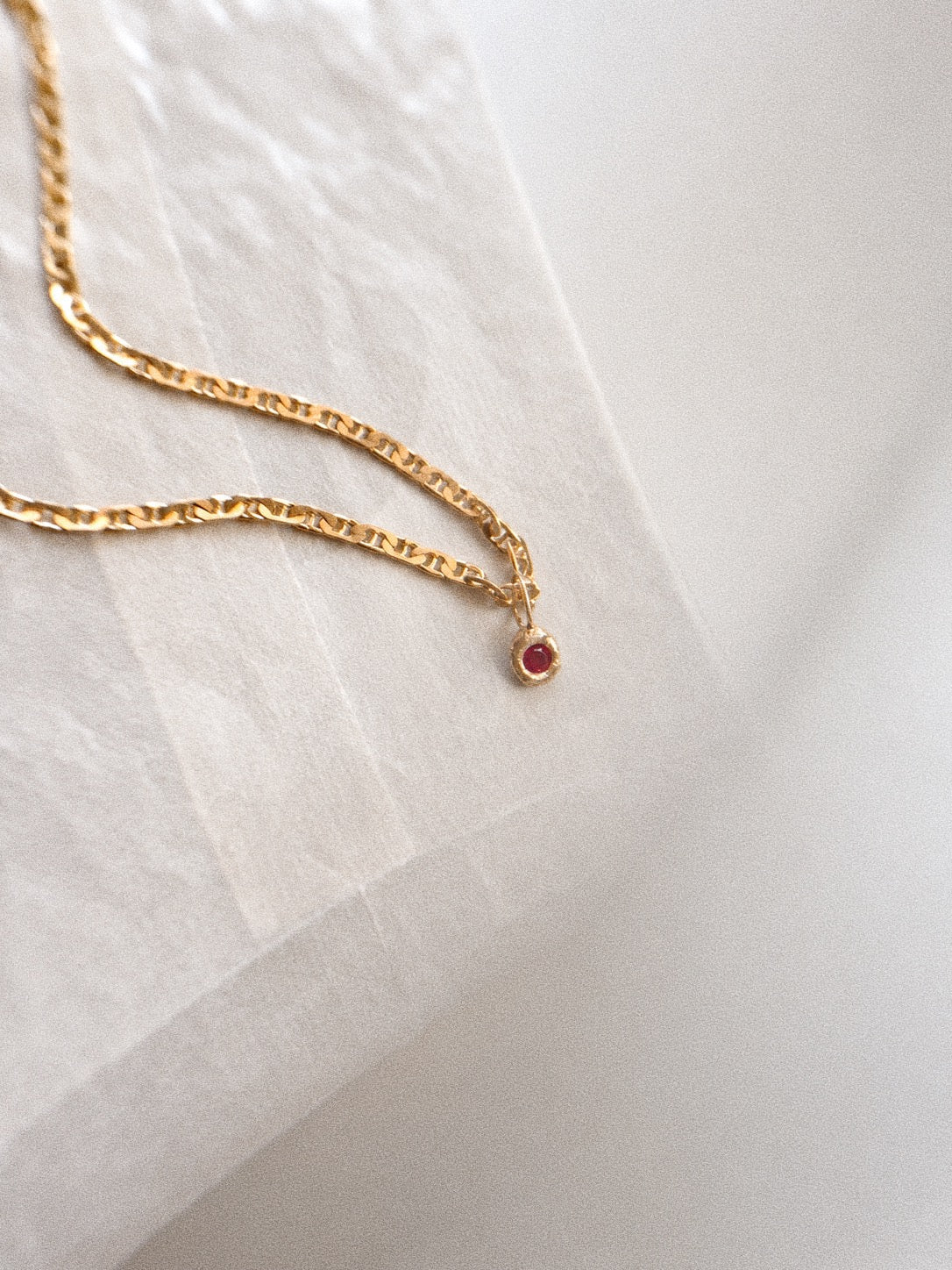 Cadena MARINA en Plata Bañada en Oro 18k