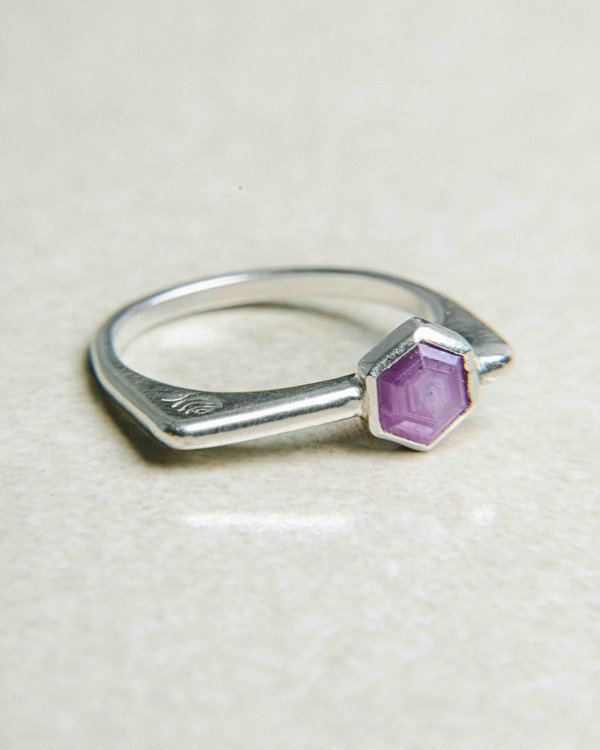 Anillo MABI Rubí en Plata Reciclada