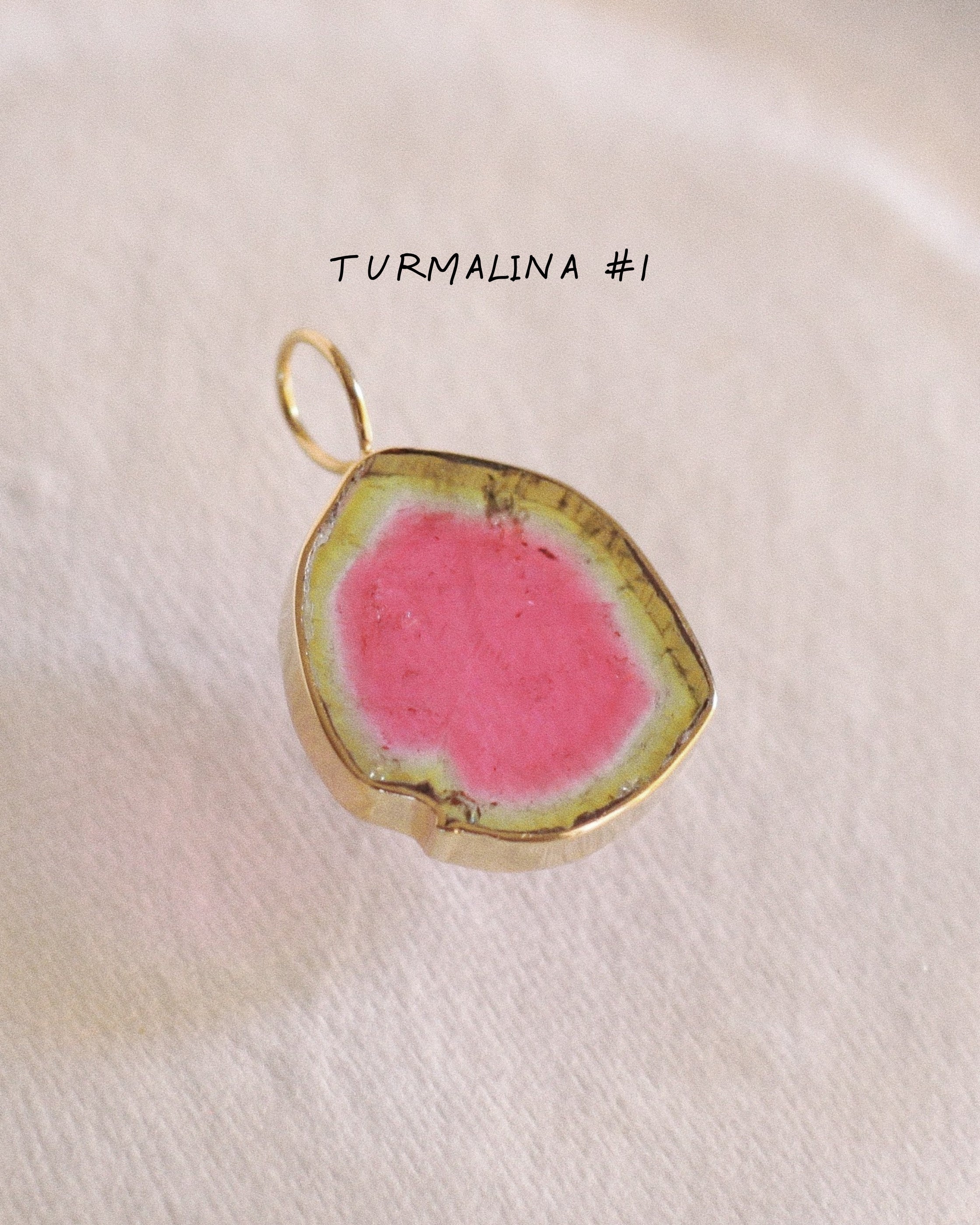 Turmalina Watermelon / Talla L · Pieza Única
