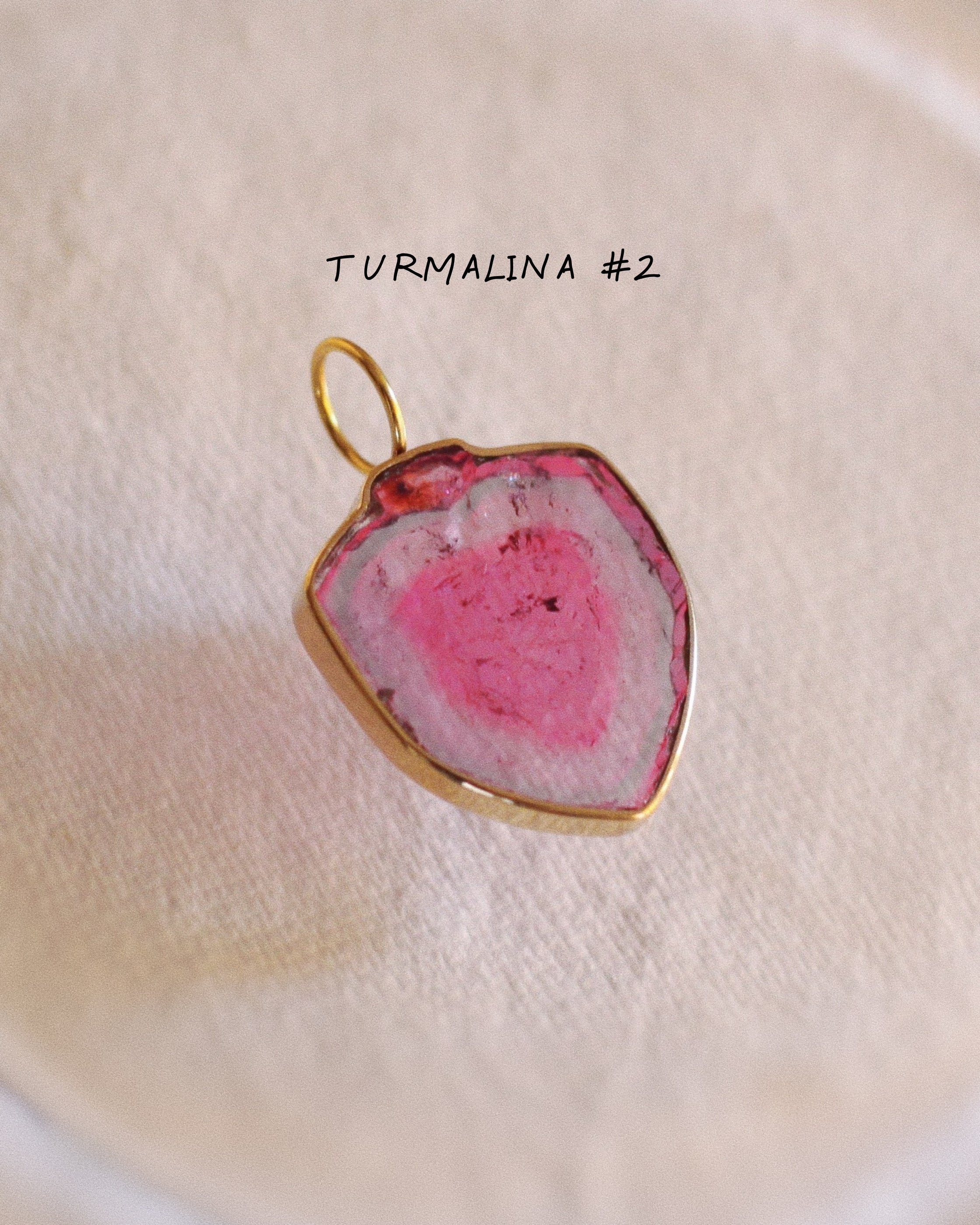 Turmalina Watermelon / Talla L · Pieza Única